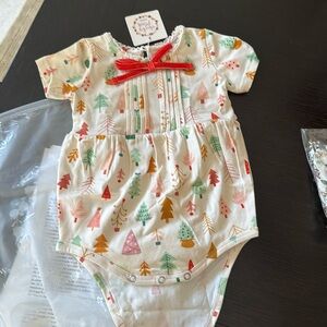 Cheeky plum christmas bubble romper 18-24 months